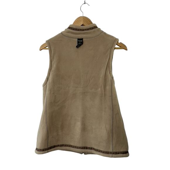 Gander Mountain Guide Series Tan Lambswool Blend Full Zip Vest Women's Medium - Picture 4 of 14